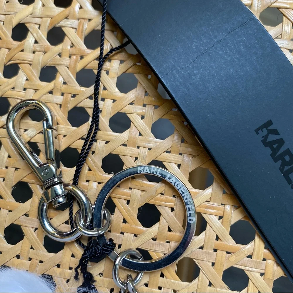 Karl Lagerfeld Choupette Collection Keychain White Plush